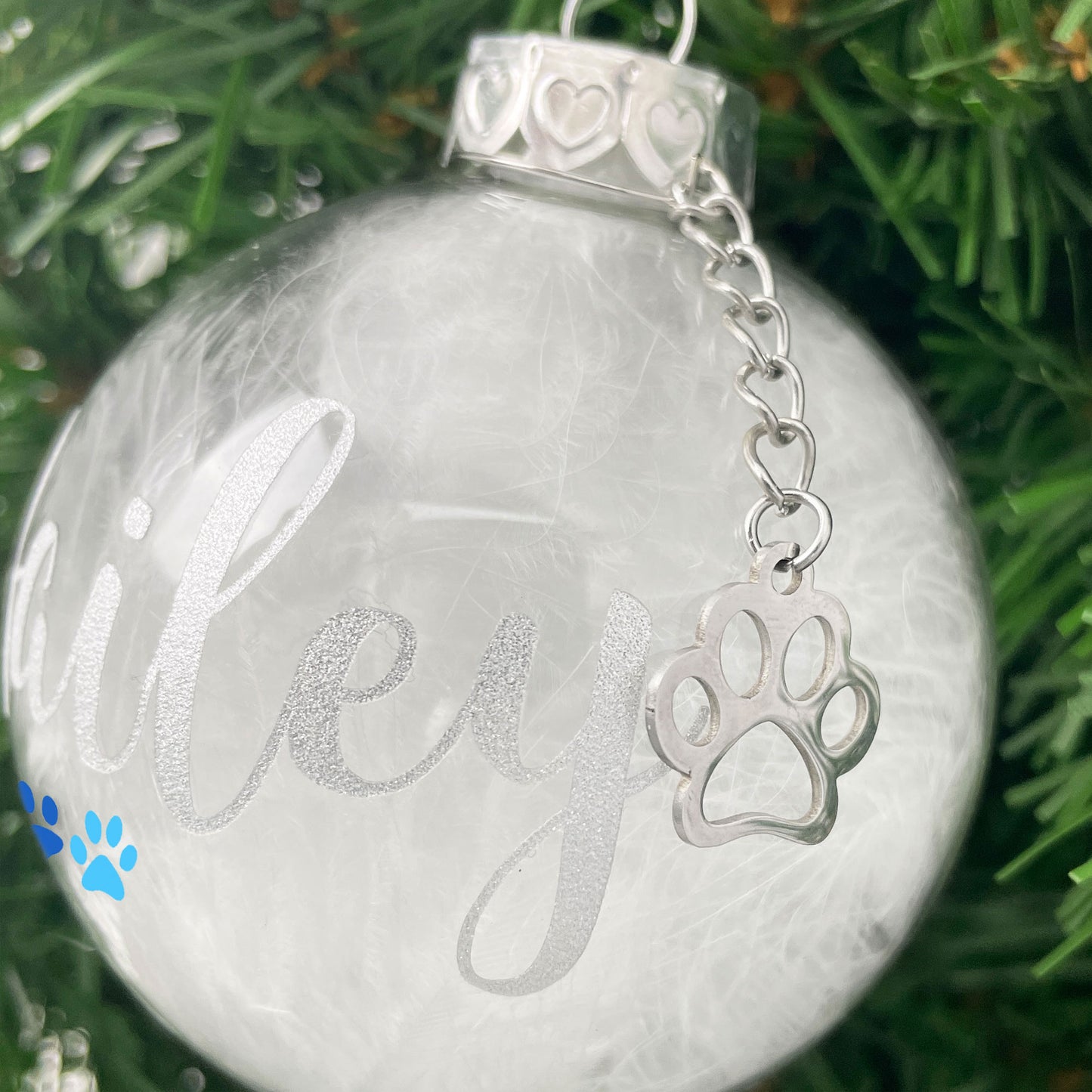Blue Cross Charity Personalised Pet Bauble