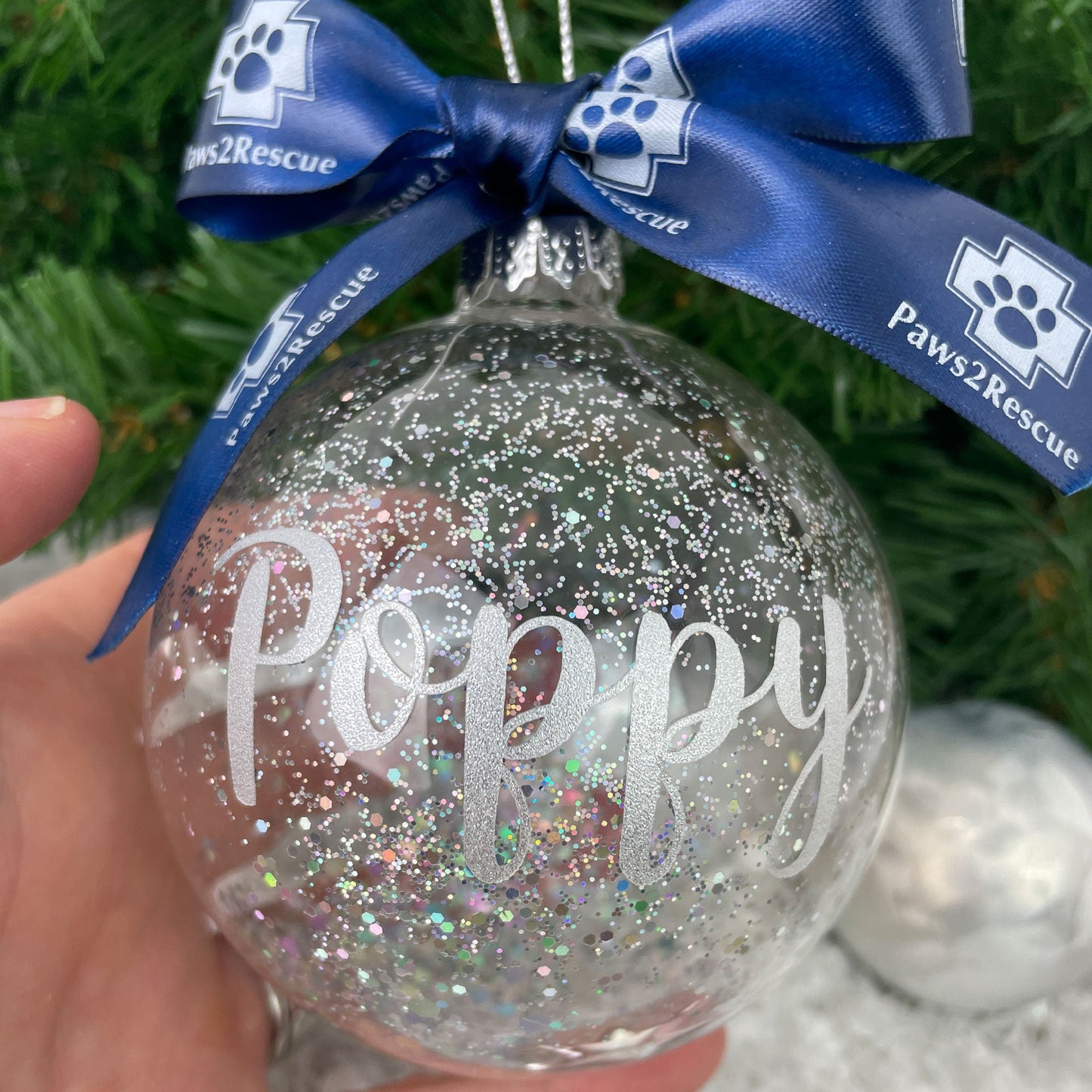 Paws2Rescue Charity Personalised Pet Bauble