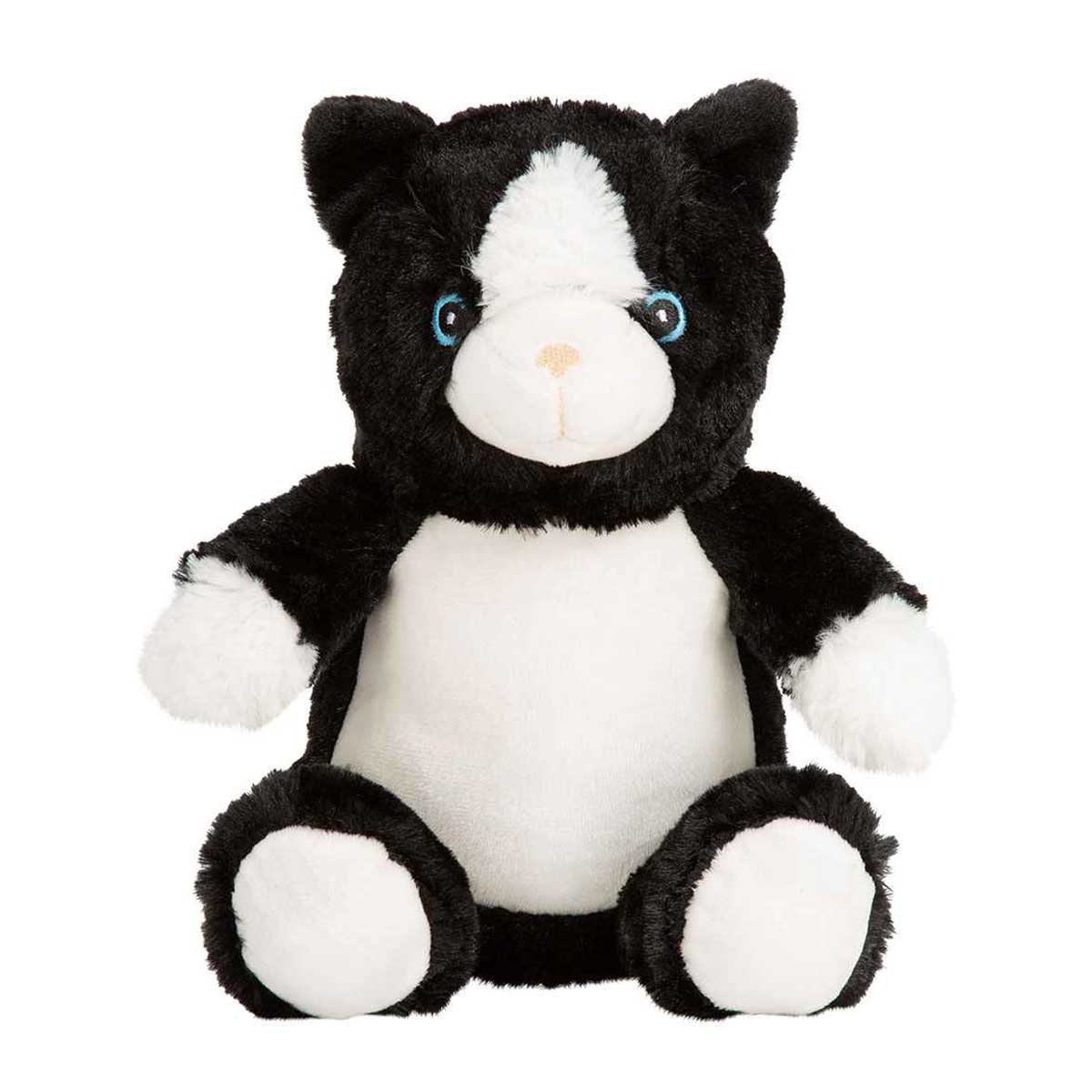 Personalised Small Black & White Keepsake Memory Cat