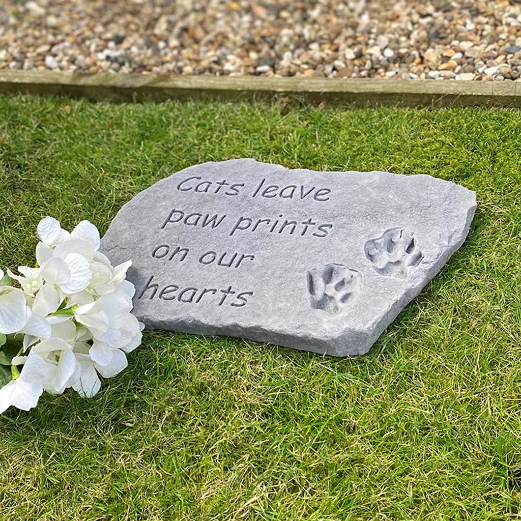 Large Outdoor Cat Memorial Stone or Grave Marker