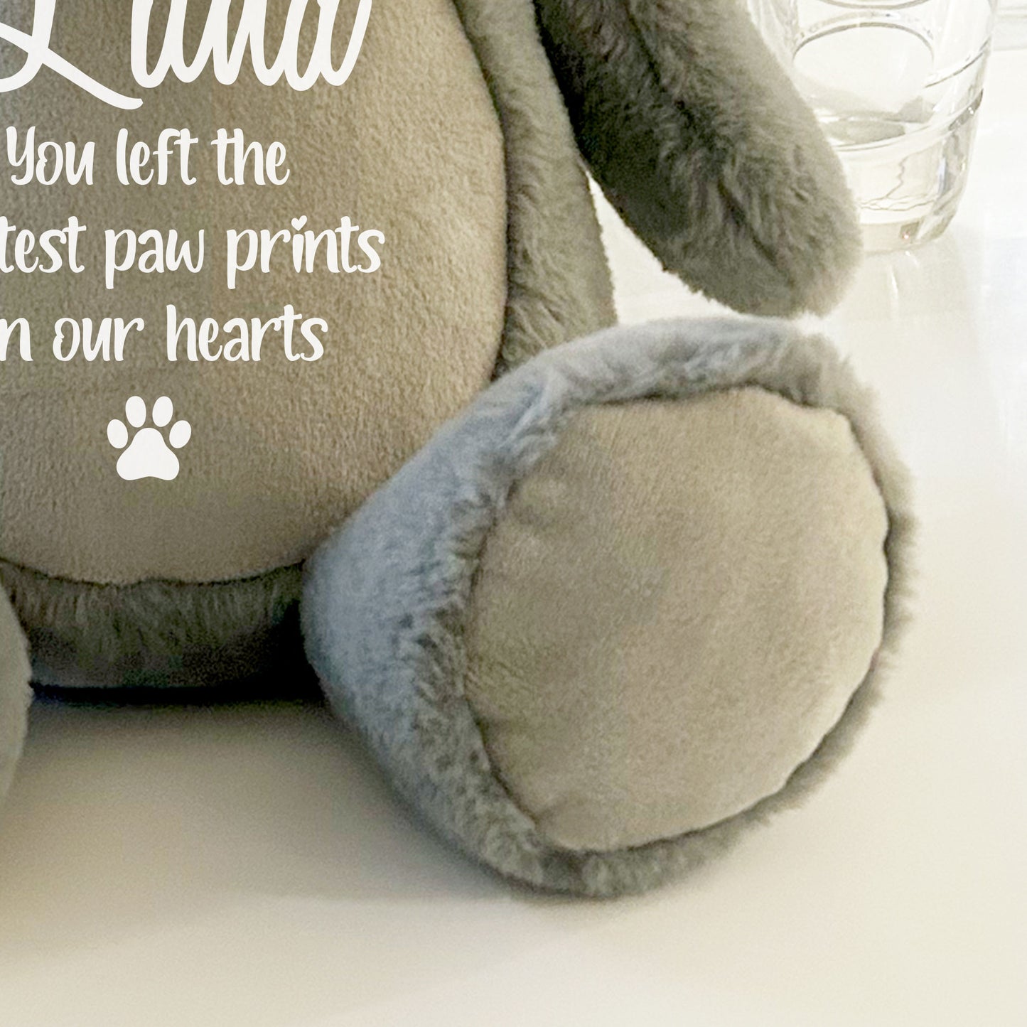 Personalised Large Grey Ashes Keepsake Memory Bear