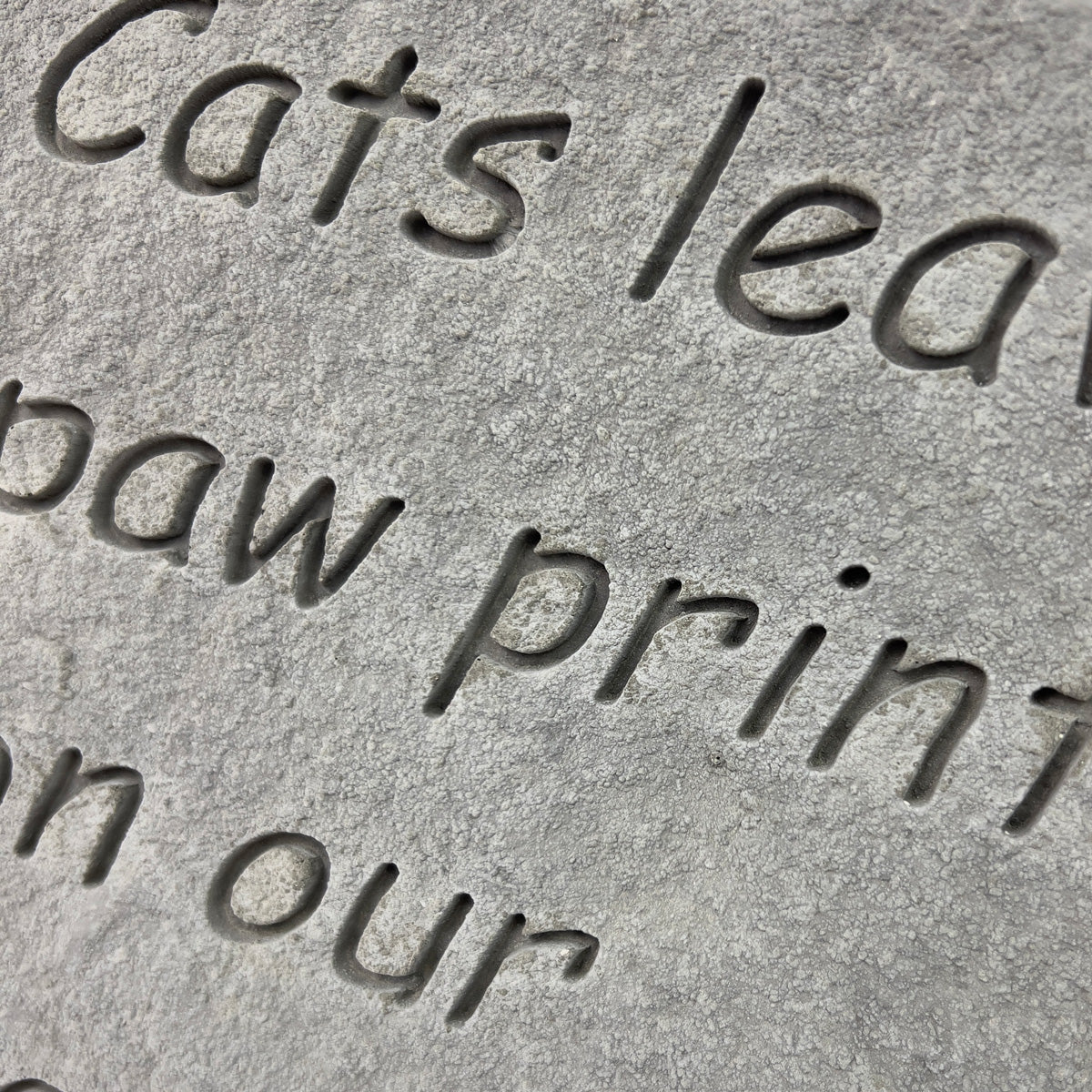 Large Outdoor Cat Memorial Stone or Grave Marker