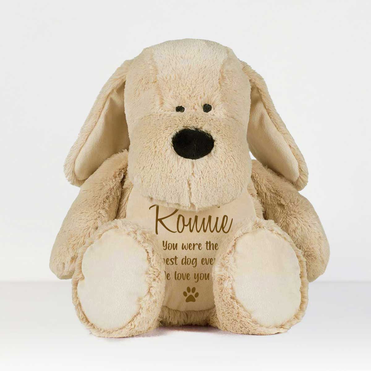 Personalised Large Ashes Keepsake Memory Dog