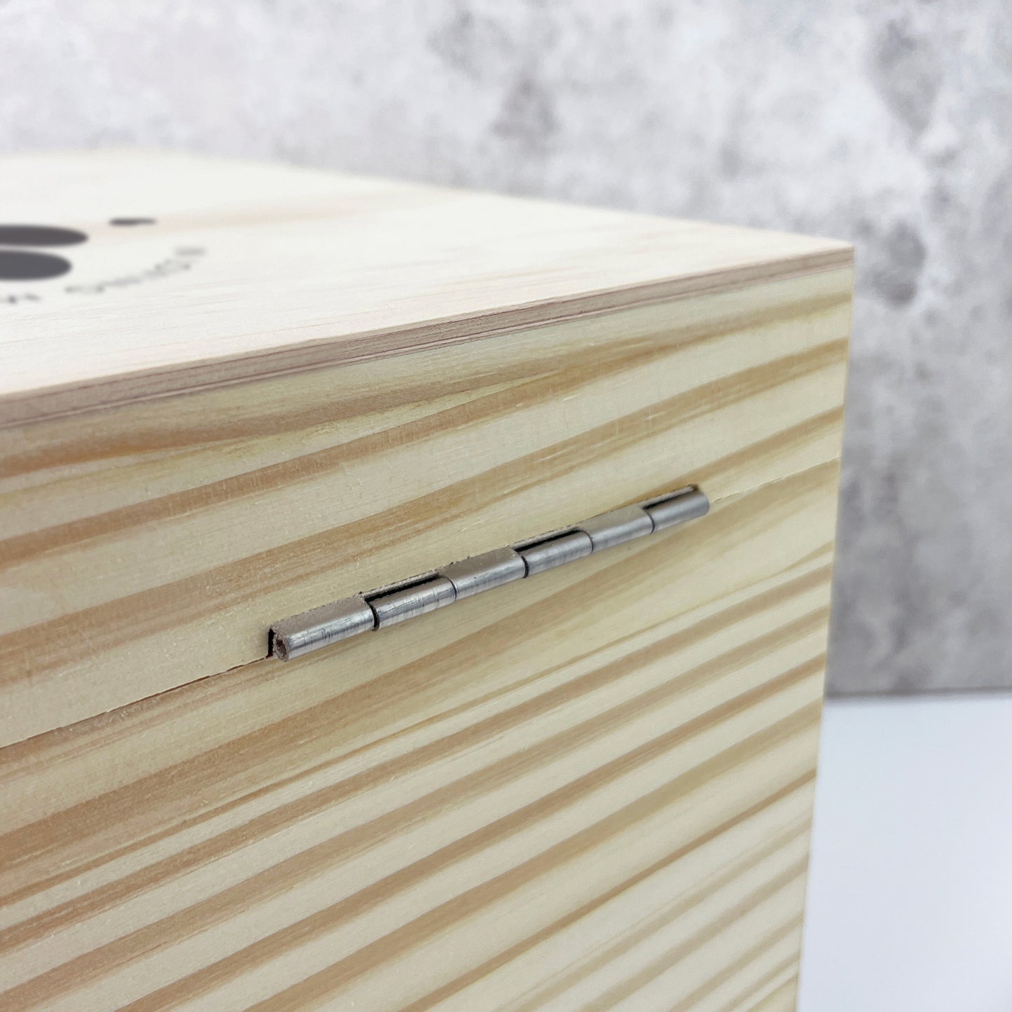 Personalised Pine Wooden Pet Name Memorial Memory Box - 3 Sizes (26cm | 30cm | 36cm)
