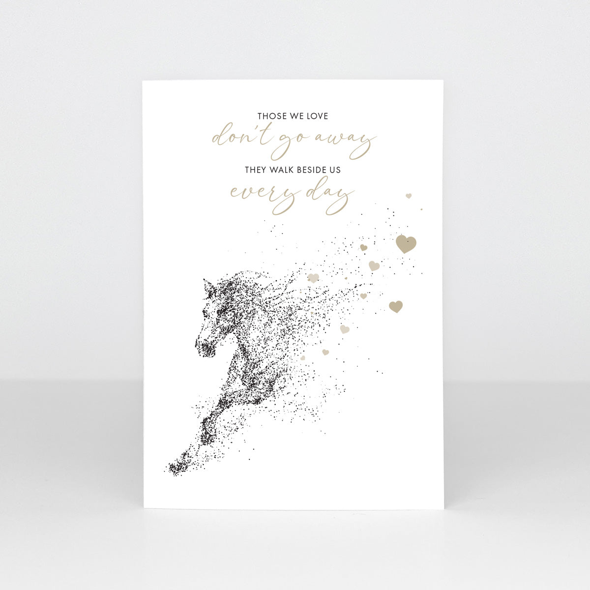 A6 Sympathy Cards - Equine Hearts (Pack of 20)