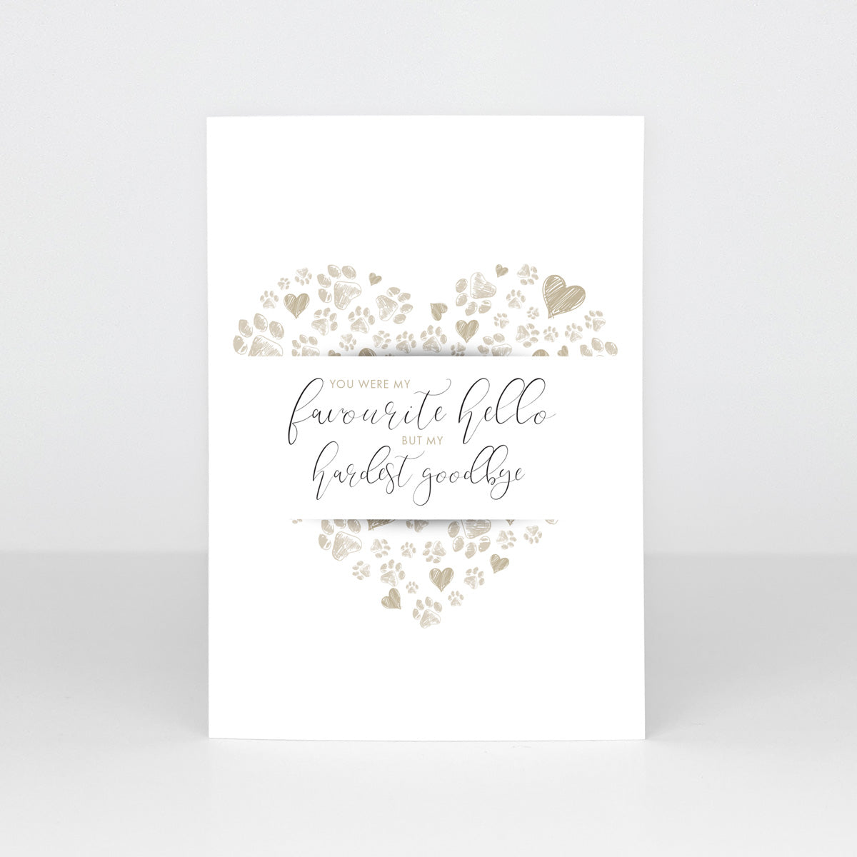 A6 Sympathy Cards - Hardest Goodbye (Pack of 20)