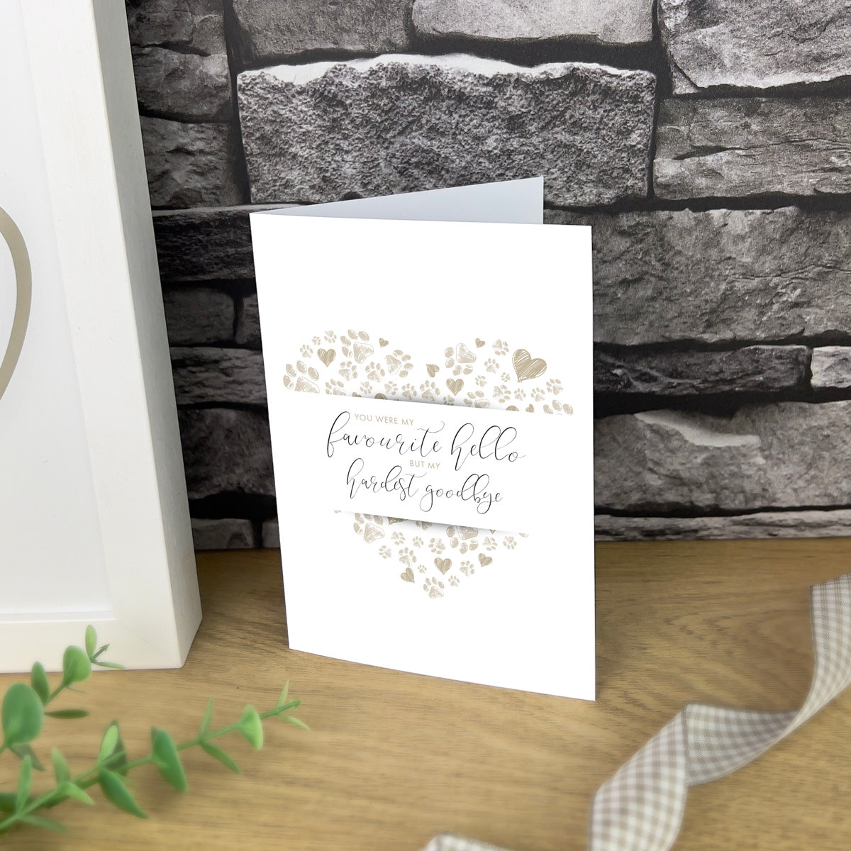 A6 Sympathy Cards - Hardest Goodbye (Pack of 20)