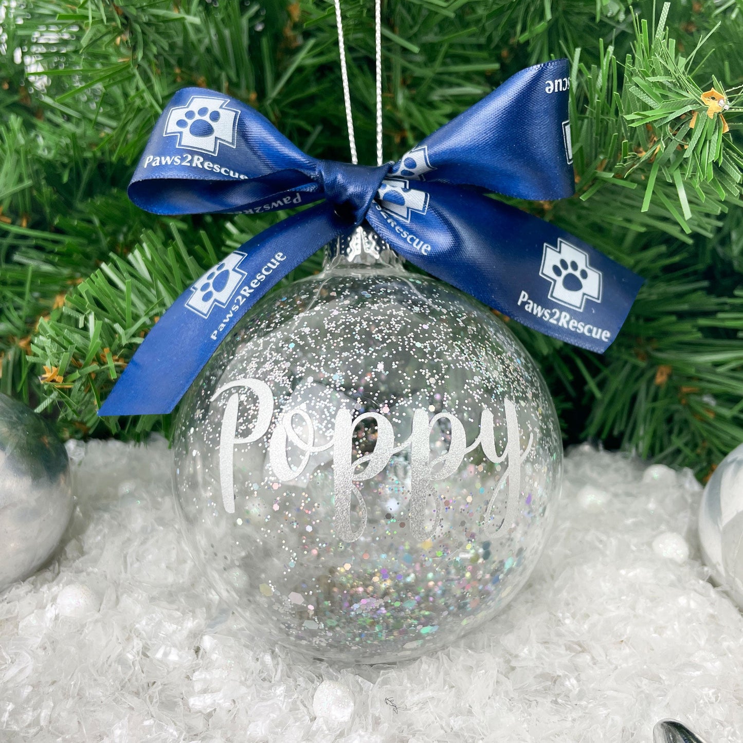 Paws2Rescue Charity Personalised Pet Bauble