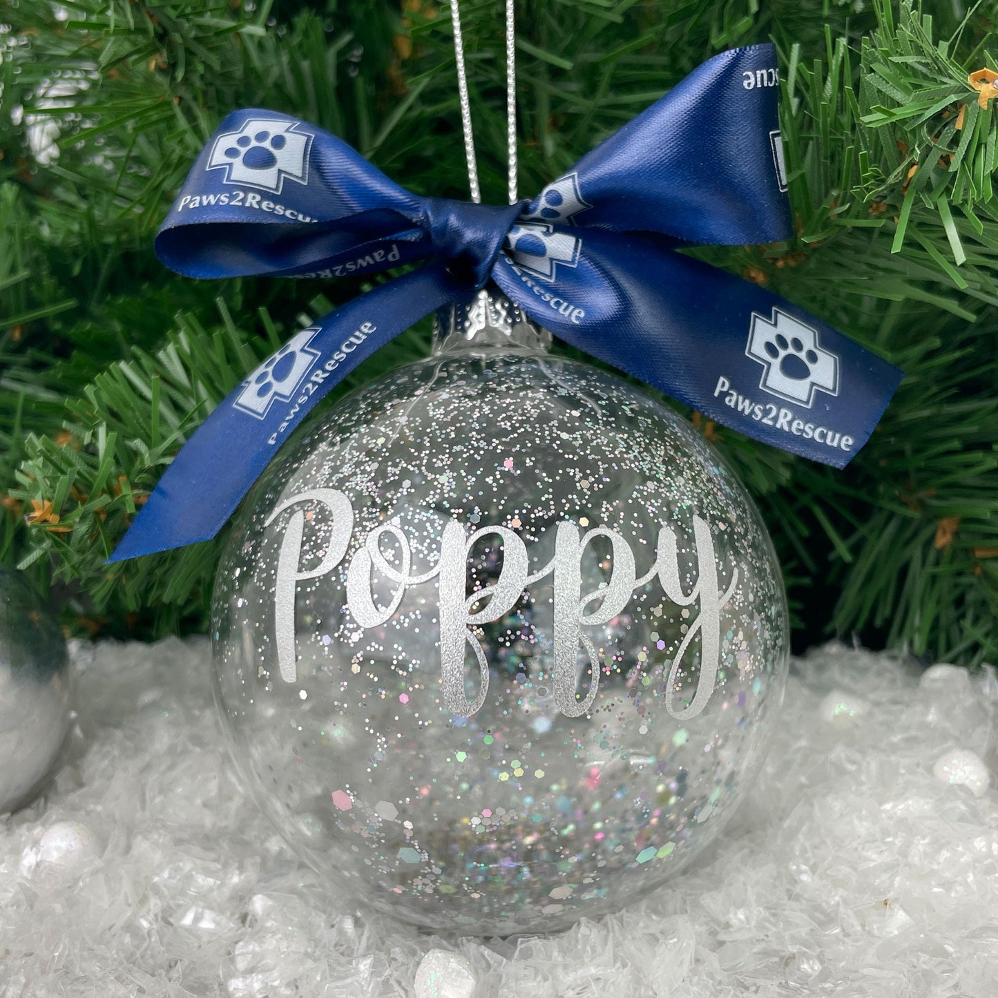 Paws2Rescue Charity Personalised Pet Bauble