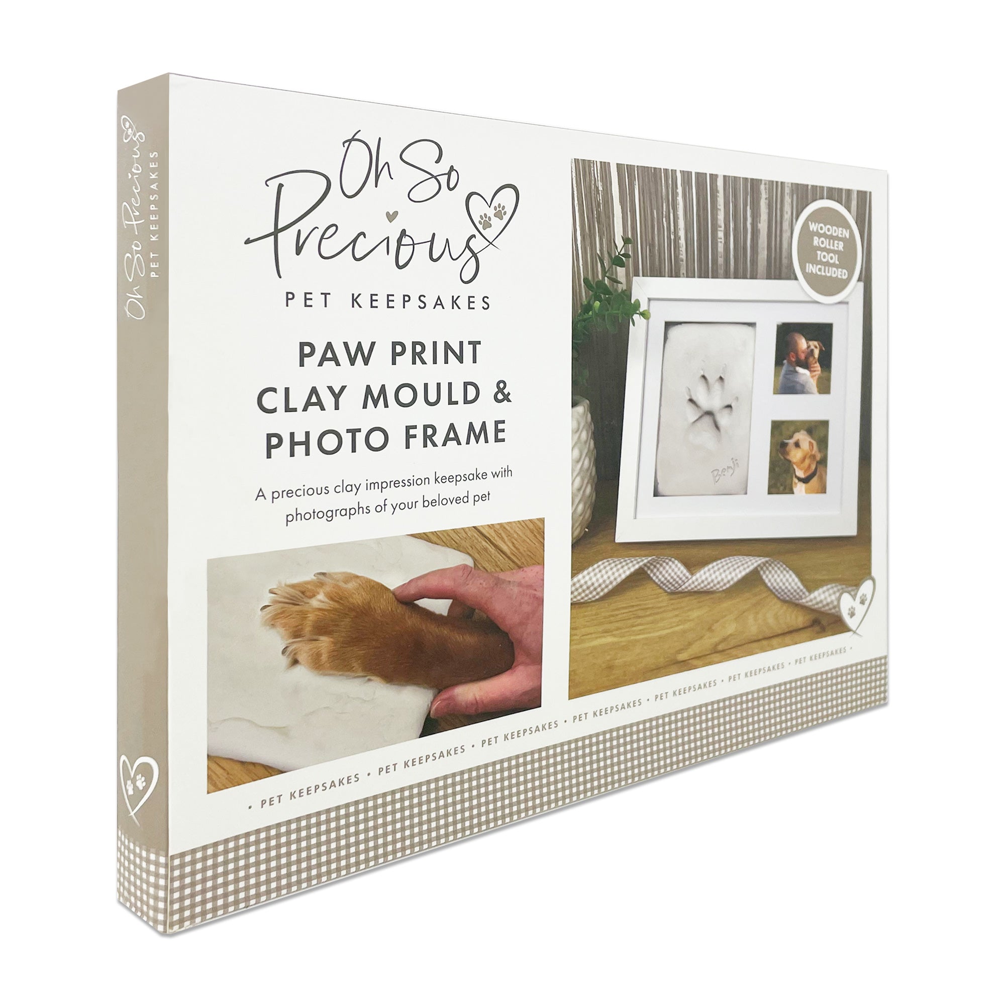 Paw Print Clay Mould Photo Frame Kit