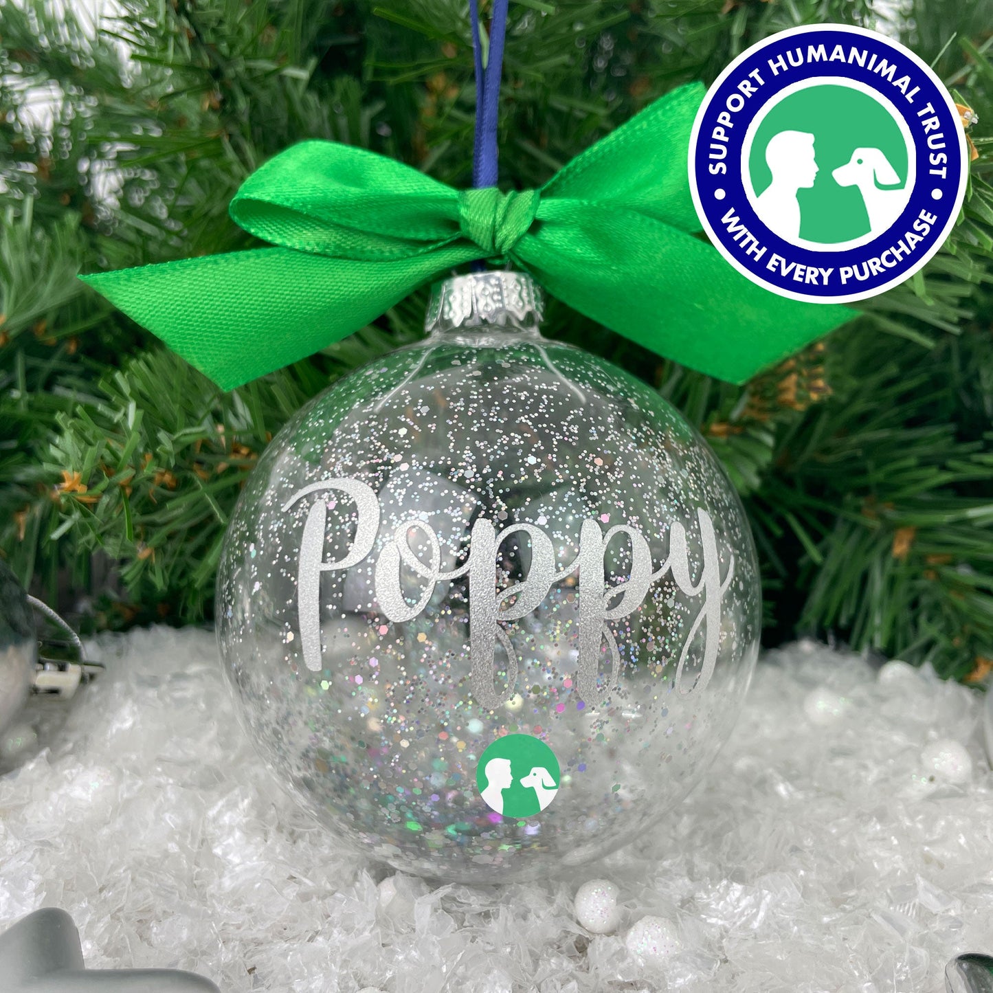 Humanimal Trust Charity Personalised Pet Bauble