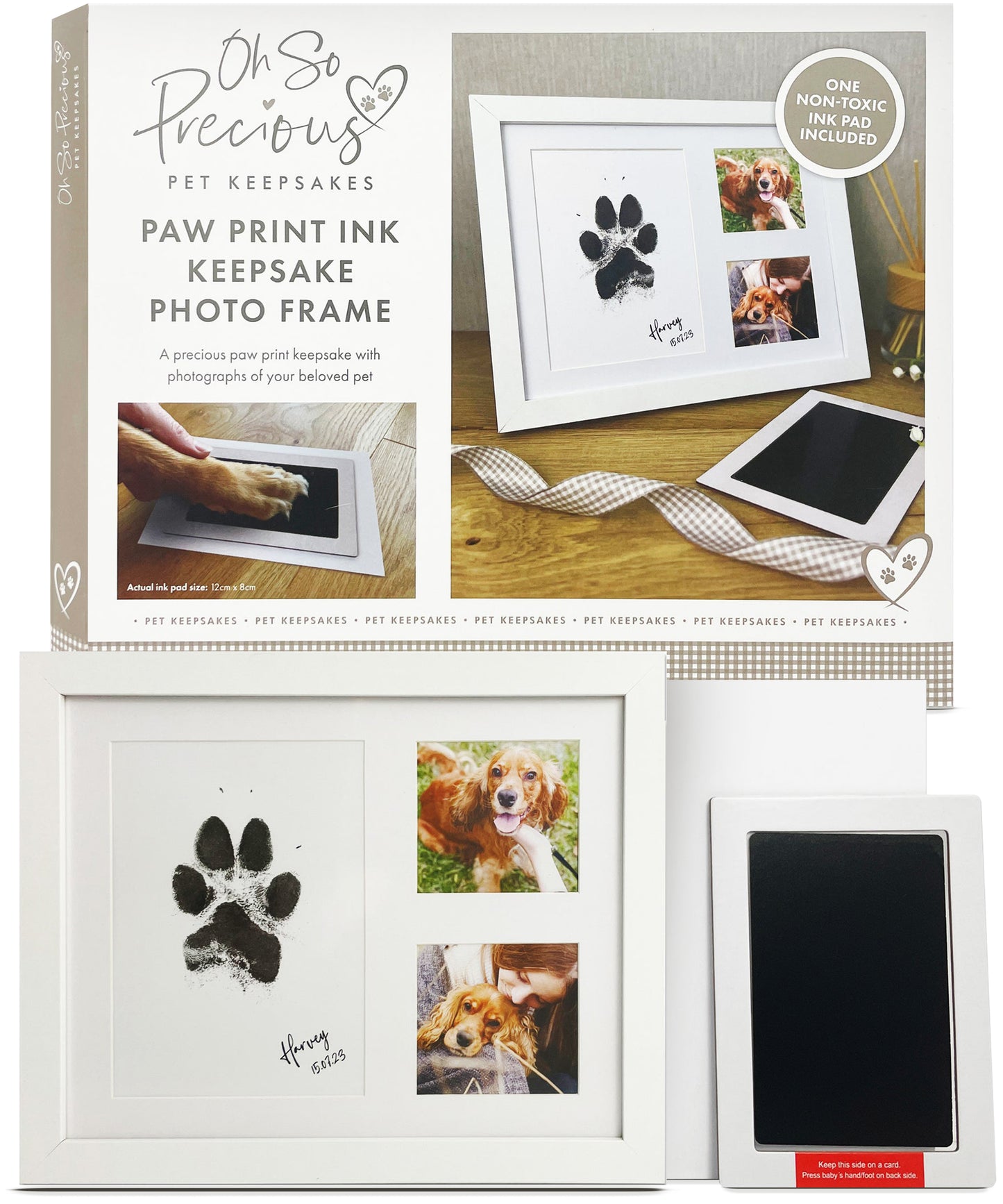 Paw Print Ink Keepsake Photo Frame Kit