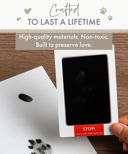 Pet Safe Non-toxic Paw Print Ink Pad Kit