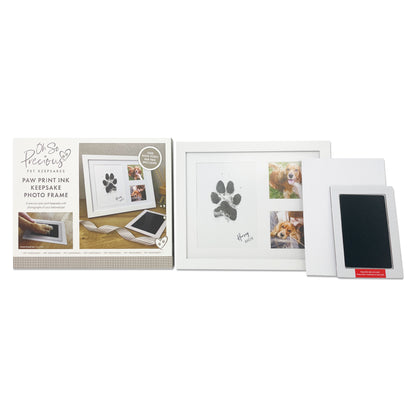 Personalised Paw Print Ink Keepsake Photo Frame Kit