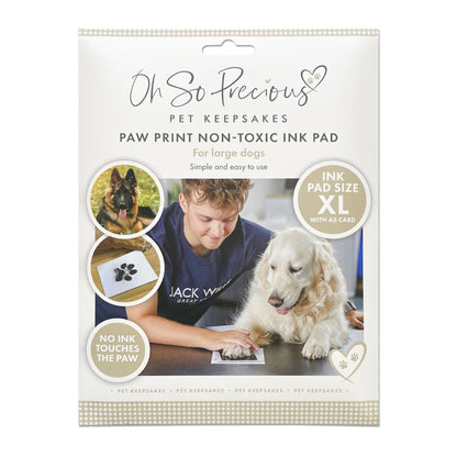 Pet Safe Non-toxic XL Paw Print Ink Pad Kit for Larger Paws