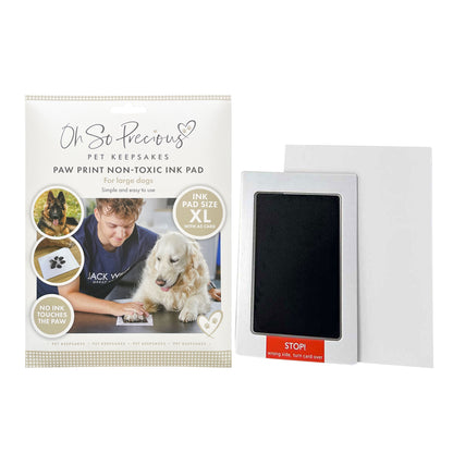 Pet Safe Non-toxic XL Paw Print Ink Pad Kit for Larger Paws
