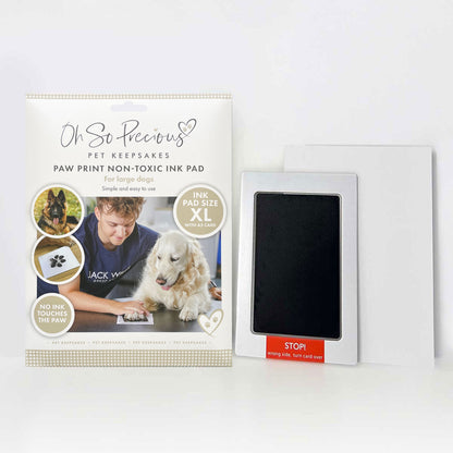 Pet Safe Non-toxic XL Paw Print Ink Pad Kit for Larger Paws