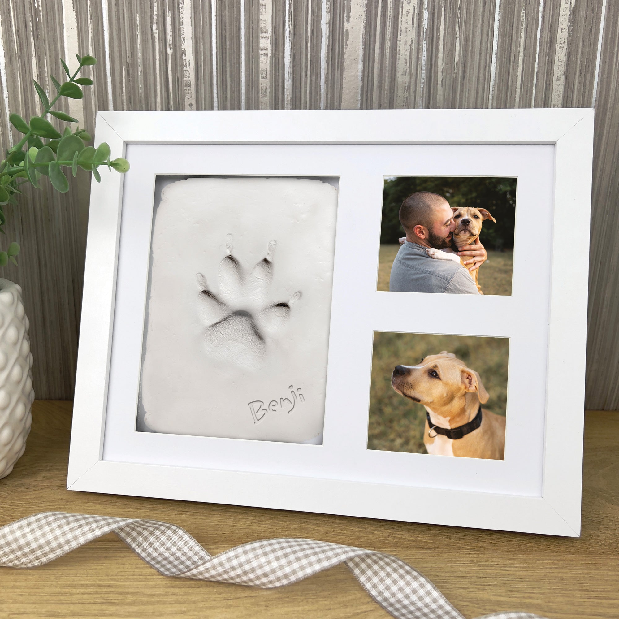 Paw Print Clay Mould Photo Frame Kit