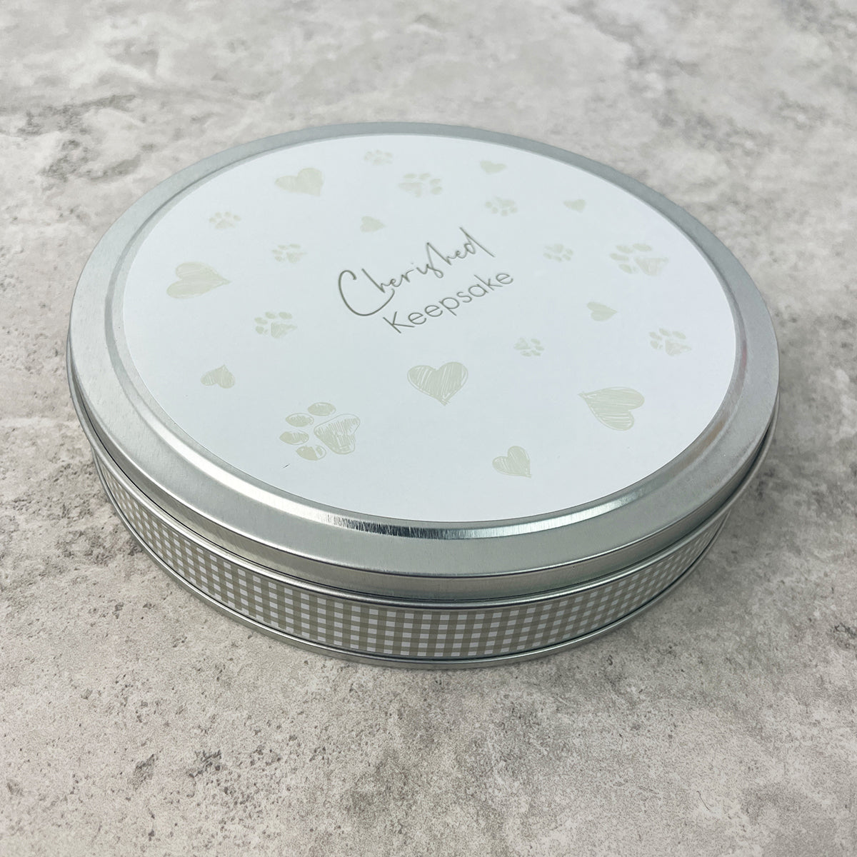 Pet Paw Print Clay Impression Tin