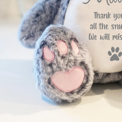 Personalised Large Ashes Keepsake Memory Cat