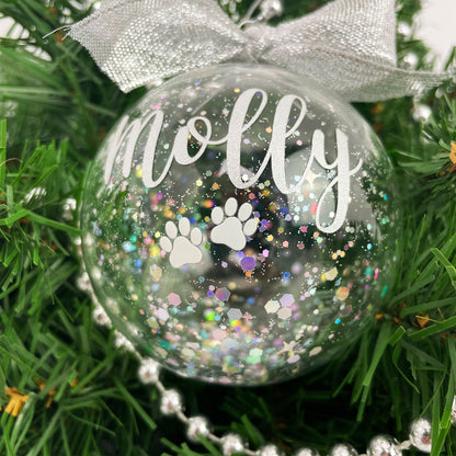 Personalised Sparkle Pet Bauble