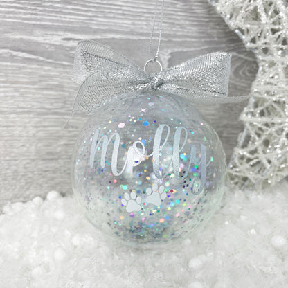 Personalised Sparkle Pet Bauble