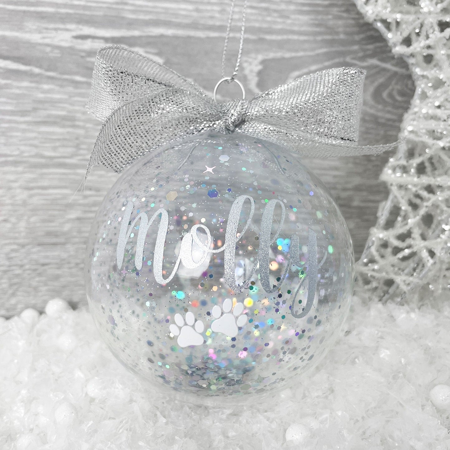 Personalised Sparkle Pet Bauble