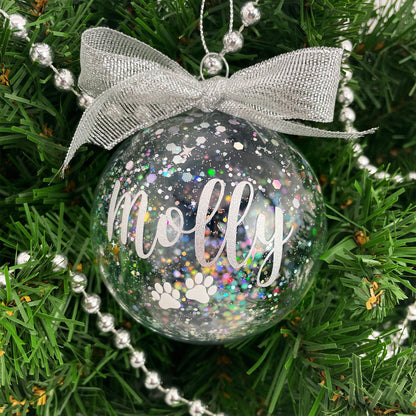 Personalised Sparkle Pet Bauble