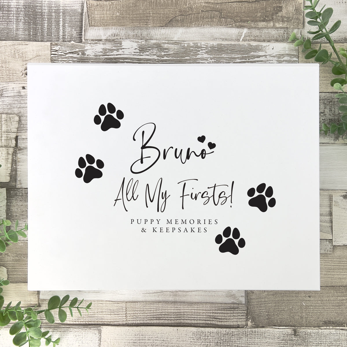 Personalised All My Firsts Puppy / Kitten Memory Box