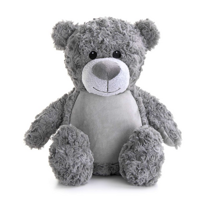 Personalised Large Grey Comfort Keepsake Memory Bear