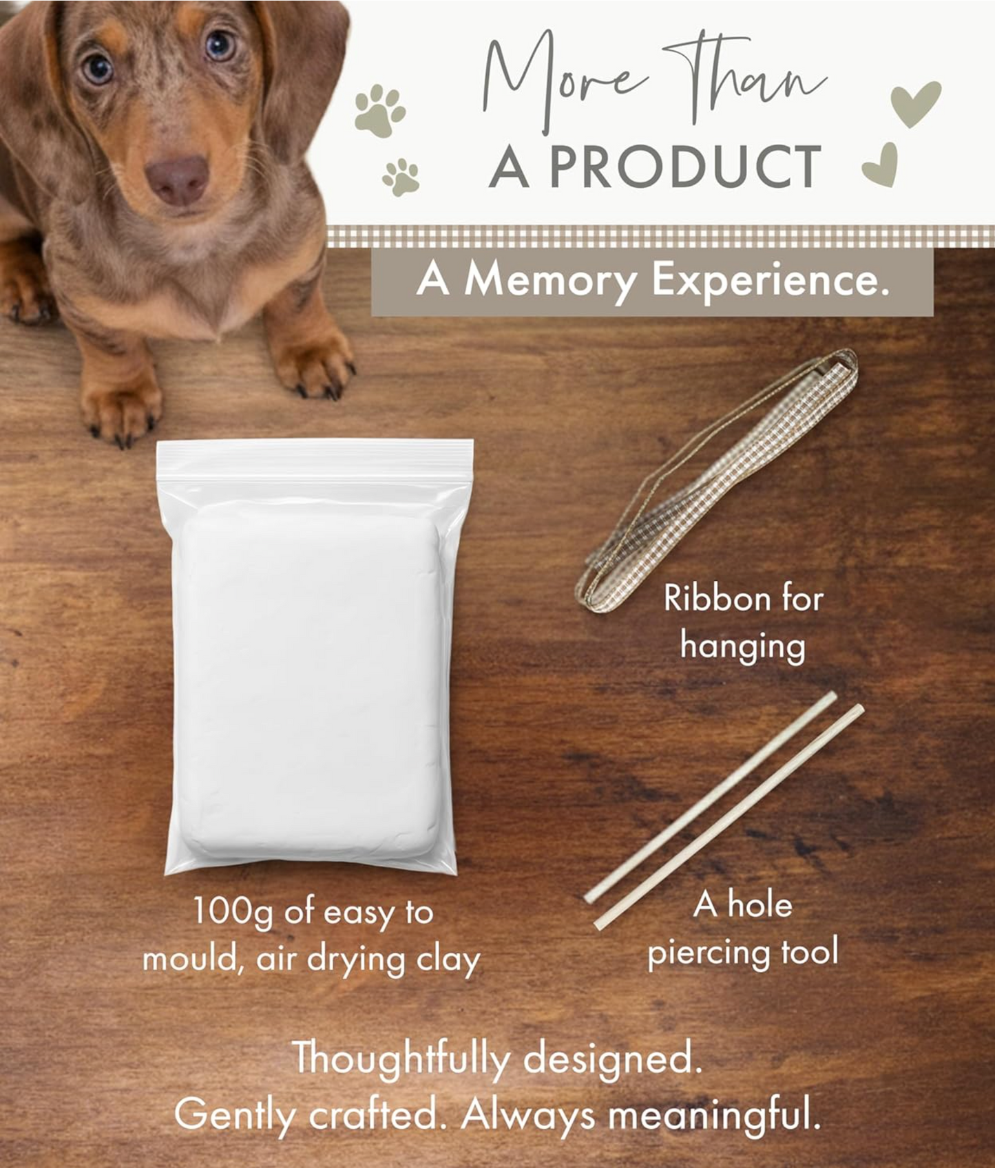 Clay Pet Paw Print Impression Moulding Kit