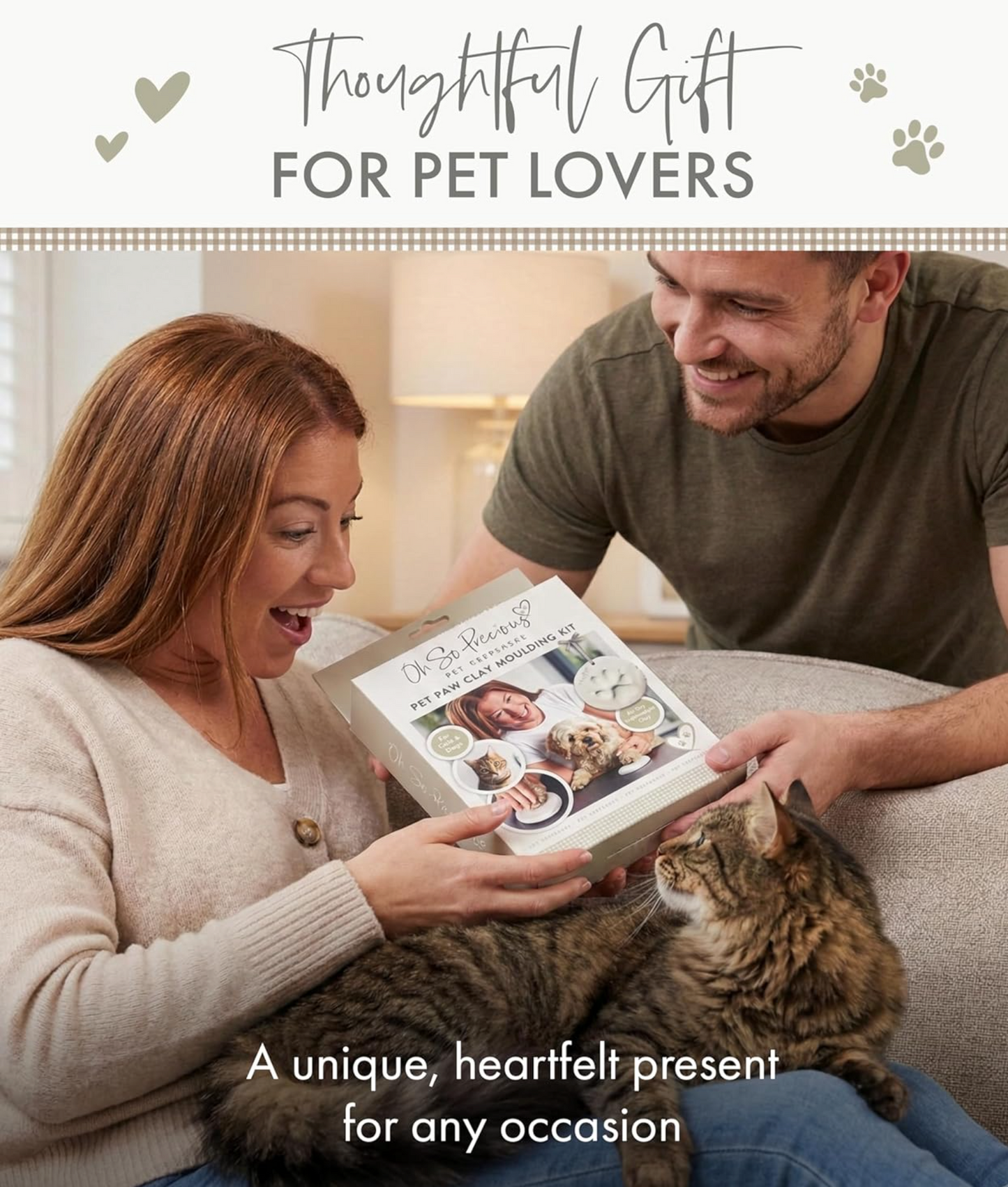 Clay Pet Paw Print Impression Moulding Kit