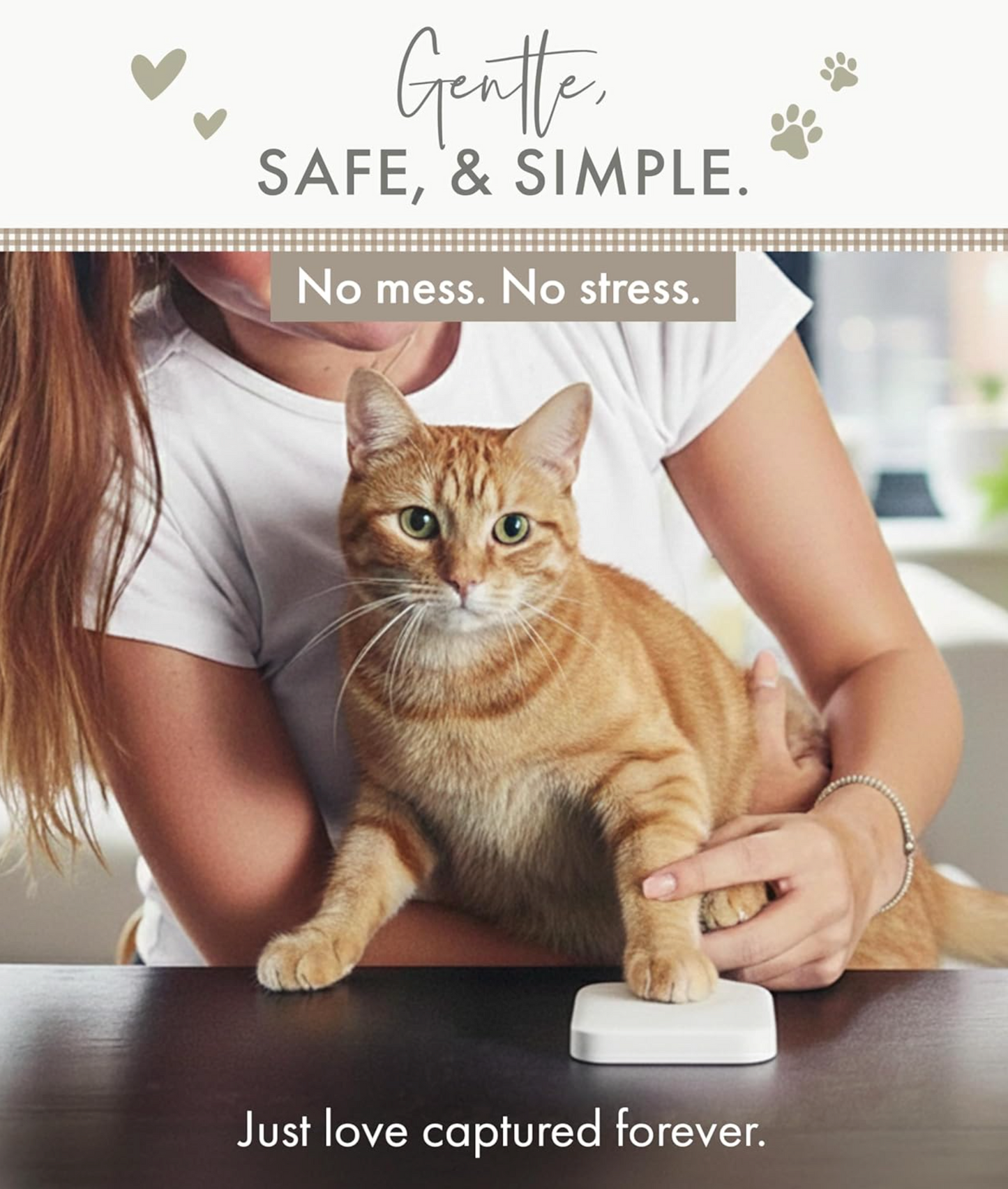 Personalised Paw Print Clay Mould & Photo Frame Kit