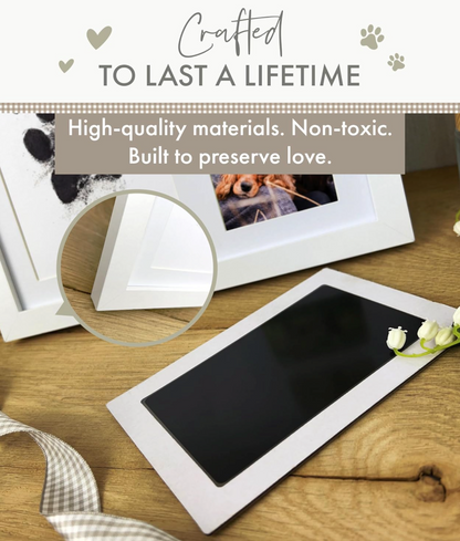 Personalised Paw Print Ink Keepsake Photo Frame Kit