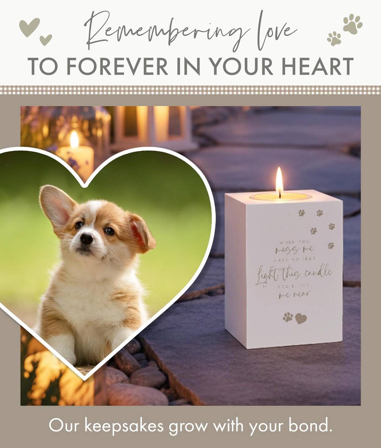 Pet Memorial Tea Light Holder