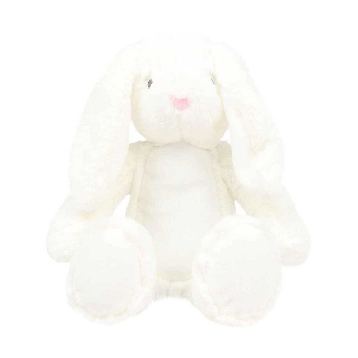 Personalised Small White Keepsake Memory Bunny