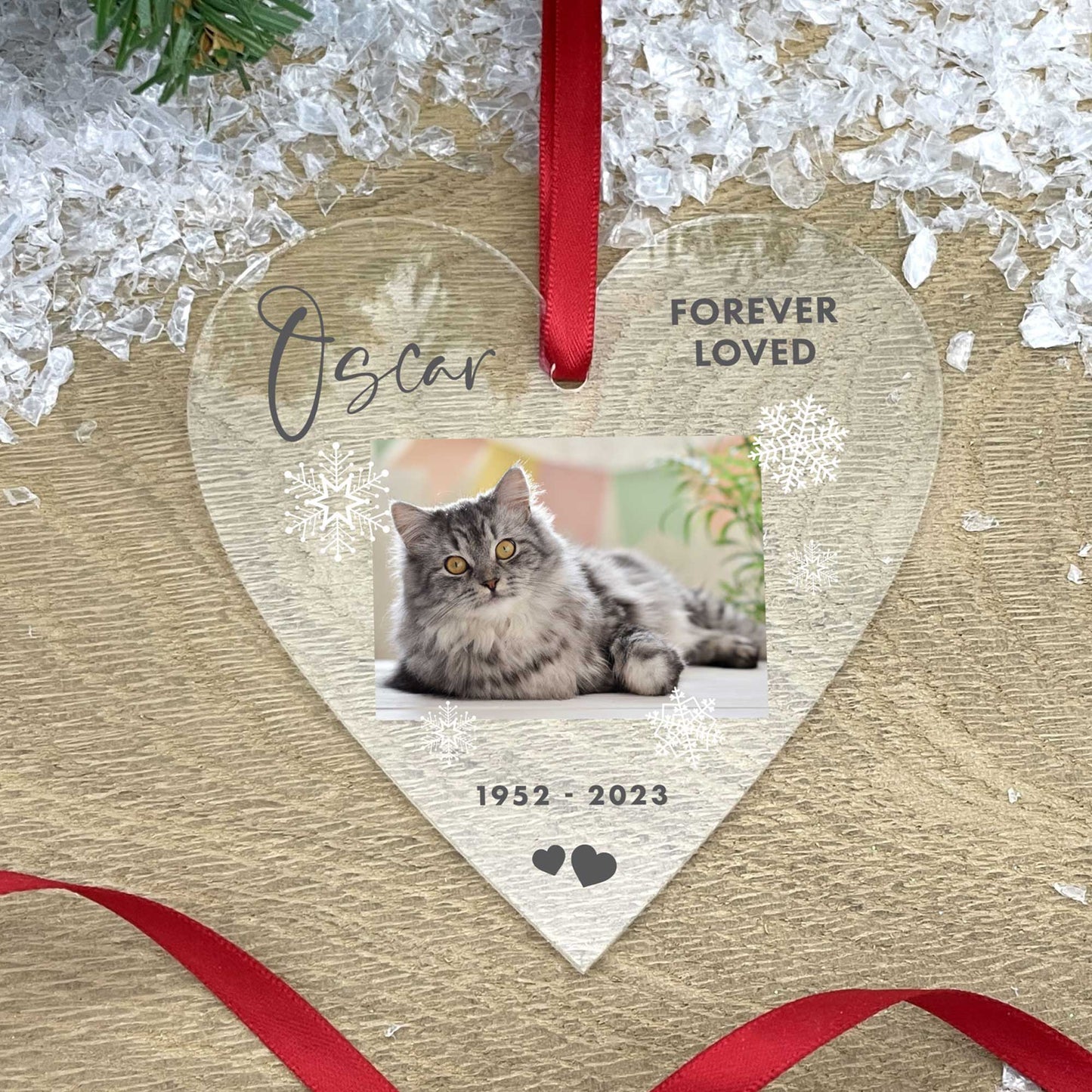 Personalised Pet Photo Acrylic Hanging Decoration - Various Shapes