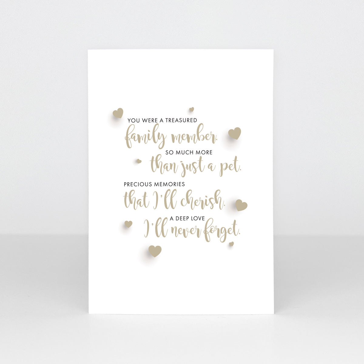 A6 Sympathy cards - Treasured Family Member (Pack of 20)