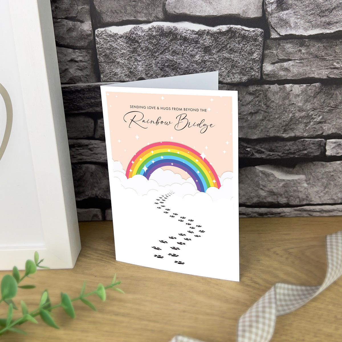 A6 Sympathy Cards For Children - Rainbow Bridge (Pack of 20)