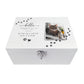 Personalised Paw Prints Luxury Pet Memorial White Wooden Photo Memory Box - 2 Sizes  (27cm | 30cm)